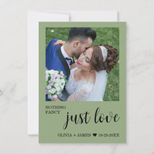 Foto Nichts Fancy Nur Liebe Hochzeitsempfang Einladung