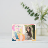 Foto Niedlich 2025 Graduation Party Mini Einladung (Stehend Vorderseite)