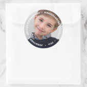 Foto niedlich Abschluss Runder Aufkleber (Tasche)