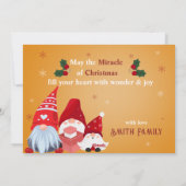 Foto Niedlich Gnomes Urlaub Frohe Weihnachten (Rückseite)