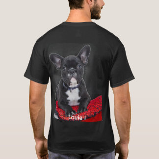 Foto Niedlich Louie I Black French Bulldog T - Shi T-Shirt