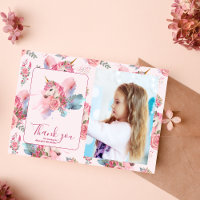 Foto Niedlich Unicorn Rainbow Geburtstagsparty