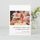 Foto Niedlich Weihnachts-Weihnachtskarte Einladung (Stehend Vorderseite)