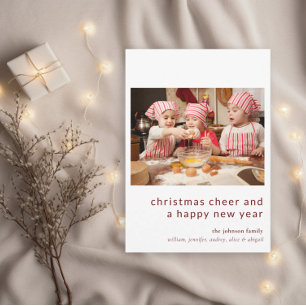 Foto Niedlich Weihnachts-Weihnachtskarte Einladung