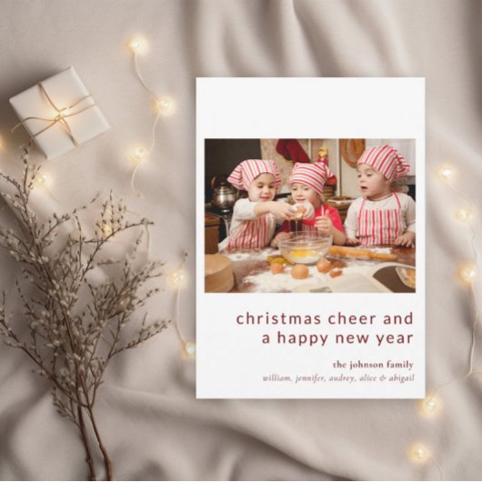 Foto Niedlich Weihnachts-Weihnachtskarte Einladung