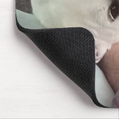 Foto Niedlicher Hund Bester Vater Pal je Blue Deni Mousepad (Ecke)