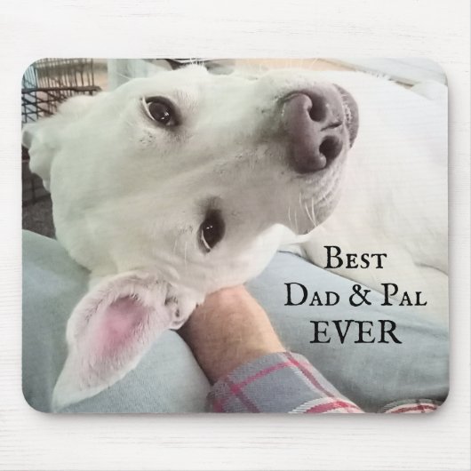 Foto Niedlicher Hund Bester Vater Pal je Blue Deni Mousepad (Vorne)
