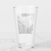 Foto Niedlicher Hund Bester Vater und Pal je Glas (Rückseite)
