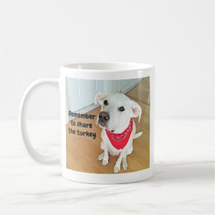Foto Niedlicher Junghunde mit sonnigen Ohren Kaffeetasse