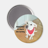 Foto Niedlicher Junghunde mit sonnigen Ohren Magnet (Vorderseite/Rückseite)