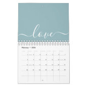 Foto Niedlicher Script Moderner Minimalistischer Kalender (Feb 2026)