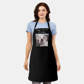 Foto Niedlicher Weißer Grumpy Hungerfestungen Hund Schürze (Getragen)