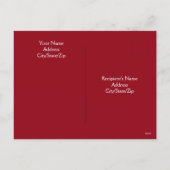 Foto Niedlicher Welpenhund mit Vater Weihnachten (Rückseite)