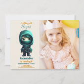 Foto Ninja Birthday Karate Party Einladung (Vorderseite)