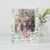 Foto Nordic Pine Tree Forest Weihnachten (Stehend Vorderseite)