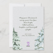 Foto Nordic Pine Tree Forest Weihnachten (Rückseite)