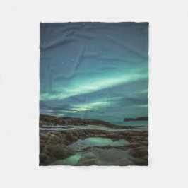 Foto Nordlichtlandschaft Fleecedecke