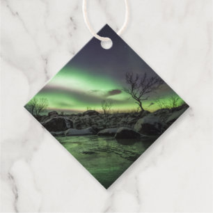 Foto Nordlichtlandschaft Geschenkanhänger