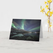 Foto Nordlichtlandschaft Karte (Gelbe Blume)