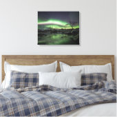 Foto Nordlichtlandschaft Leinwanddruck (Insitu (Schlafzimmer))