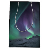 Foto Nordlichtlandschaft Mittlere Geschenktüte (Rückseite)