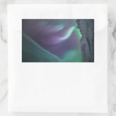 Foto Nordlichtlandschaft Rechteckiger Aufkleber (Tasche)