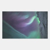 Foto Nordlichtlandschaft Rechteckiger Aufkleber (Vorderseite)