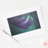Foto Nordlichtlandschaft Rechteckiger Aufkleber (Umschlag)