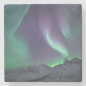 Foto Nordlichtlandschaft Steinuntersetzer (Vorderseite)