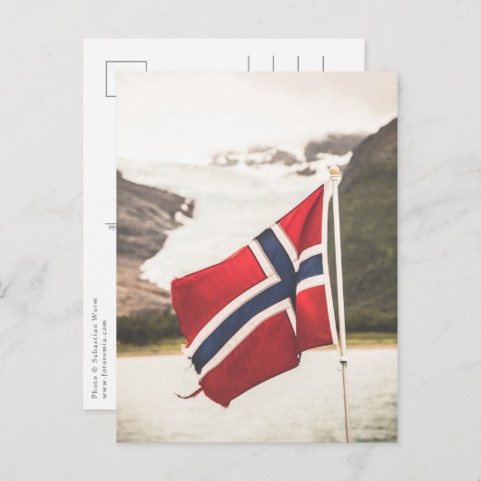 Foto Norwegen Postkarte (Vorne/Hinten)