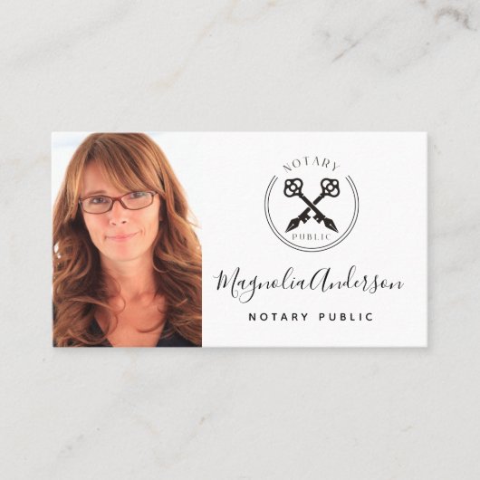 Foto Notar Visitenkarte (Vorderseite)