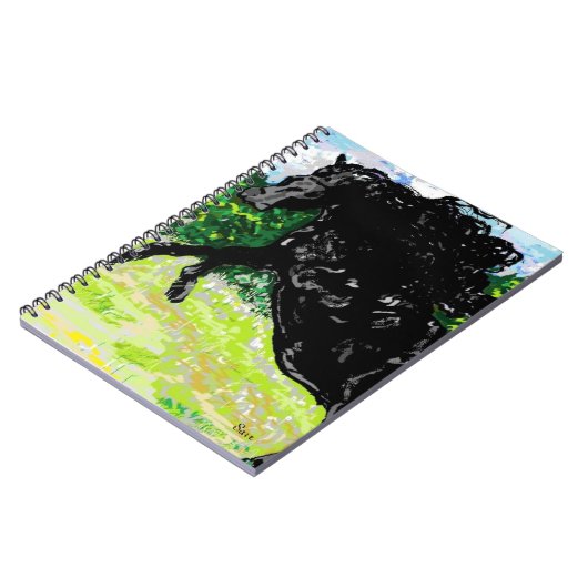 Foto Note Book Black Stallion Notizblock (Linke Seite)