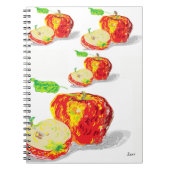 Foto Notebook (80 Seiten B&W) Äpfel Notizblock (Vorderseite)