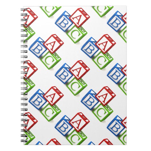 Foto-Notebook/ABC-Blöcke Notizblock (Vorderseite)