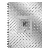 Foto-Notebook aus Metall und Stahl Notizblock (Vorderseite)