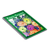 Foto Notebook Behalten grün Notizblock (Rechte Seite)