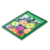 Foto Notebook Behalten grün Notizblock (Linke Seite)