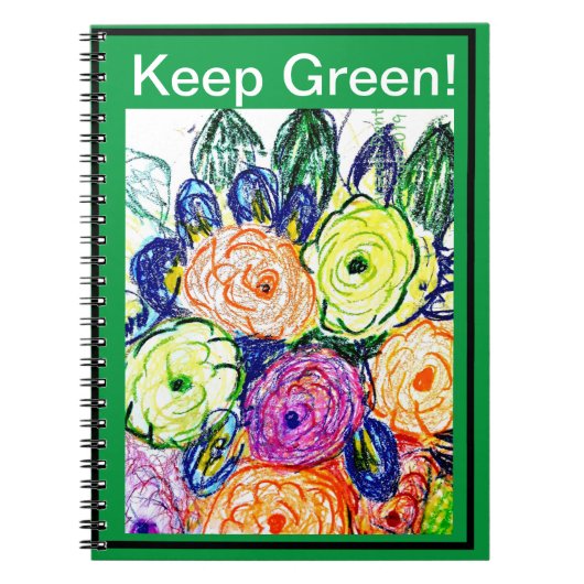 Foto Notebook Behalten grün Notizblock (Vorderseite)