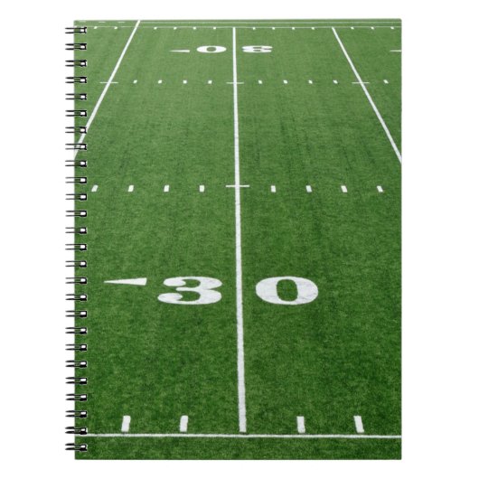 Foto-Notebook/Fußball-Feld Notizblock (Vorderseite)