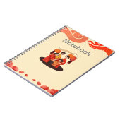 Foto-Notebook in Rot und Beige Notizblock (Linke Seite)