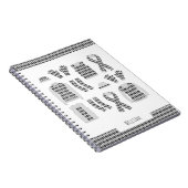 Foto-Notebook mit grauer Raute Notizblock (Rechte Seite)