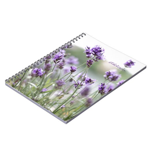 Foto-Notebook mit Lavendel Notizblock (Linke Seite)
