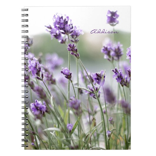 Foto-Notebook mit Lavendel Notizblock (Vorderseite)