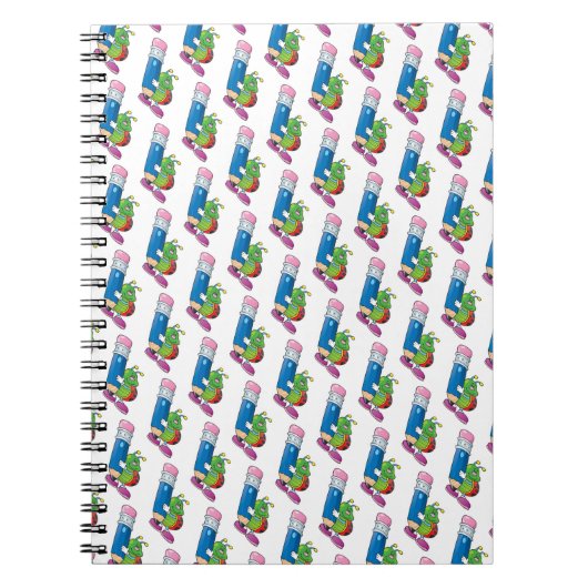 Foto Notebook/Niedliche Lady Bug Holding Stift Notizblock (Vorderseite)