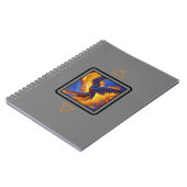 Foto Notebook Phoenix, Gray Cover Spiral Notebook Notizblock (Linke Seite)