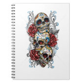 Foto Notebook/Skull und Rose Notizblock (Vorderseite)