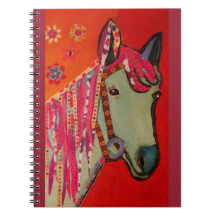 Foto-Notizbuch mit coolem Pferd Notizblock
