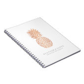 Foto-Notizbuch - Rosen-Goldananas Notizblock (Rechte Seite)