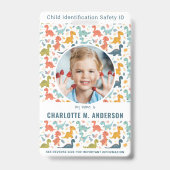Foto-Notrufnummer Kinder-Identifikation Ausweis (Vorderseite)