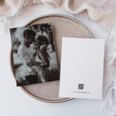 Foto nur Hochzeitseinladung mit QR-Code Einladung